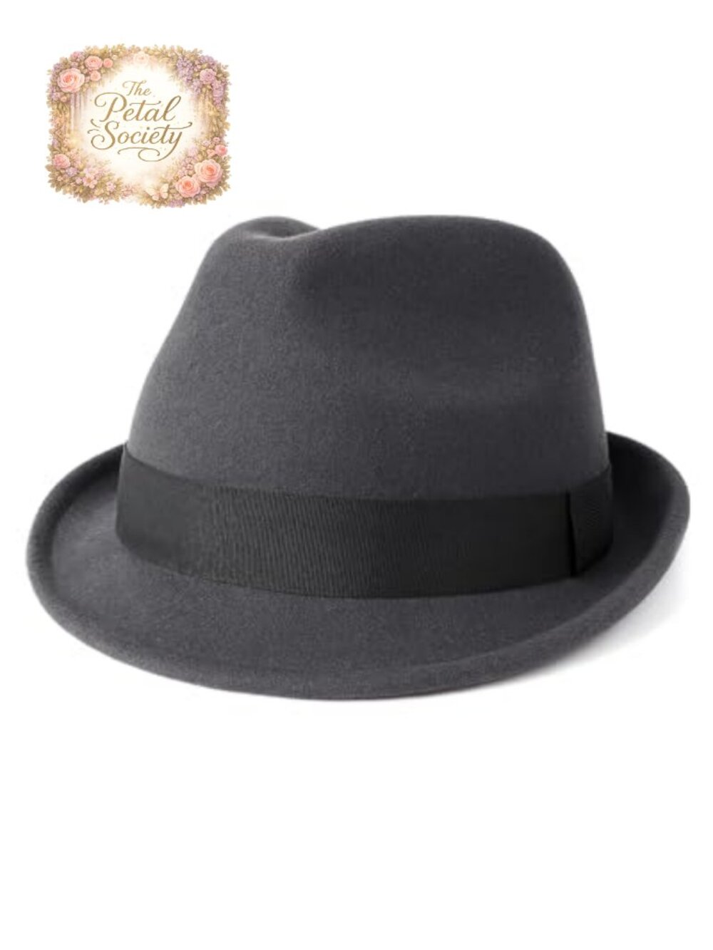 Felt Trilby Fedora Hat Short Brim Men Women Adjustable S-2XL